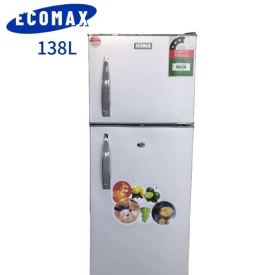Ecomax 138 litres double door refrigerator with handle