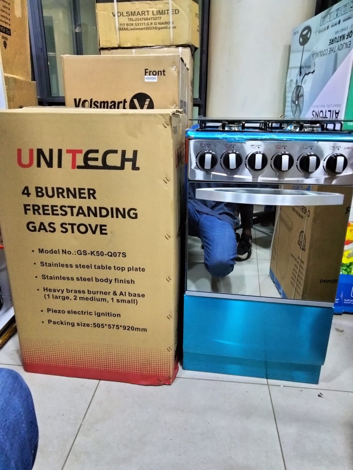 1000110858-1.jpg 50*55 Unitech full gas freestanding gas stove cooker - Image 1