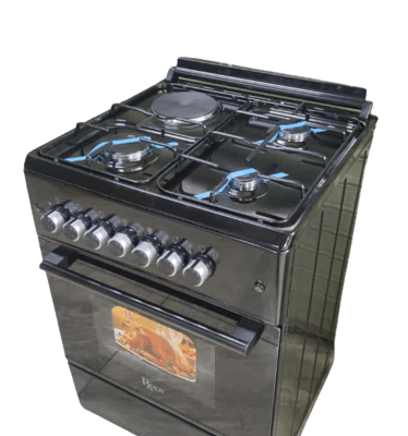 Roch black 60×60 standing 3+1 cooker