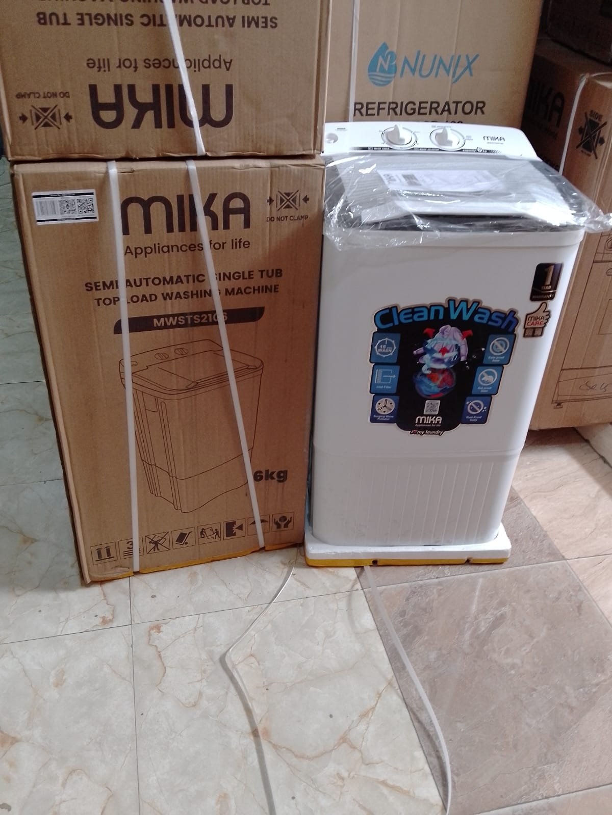 1000123315.jpg Mika Semi Automatic 6Kg Top Load Washing Machine - Image 1