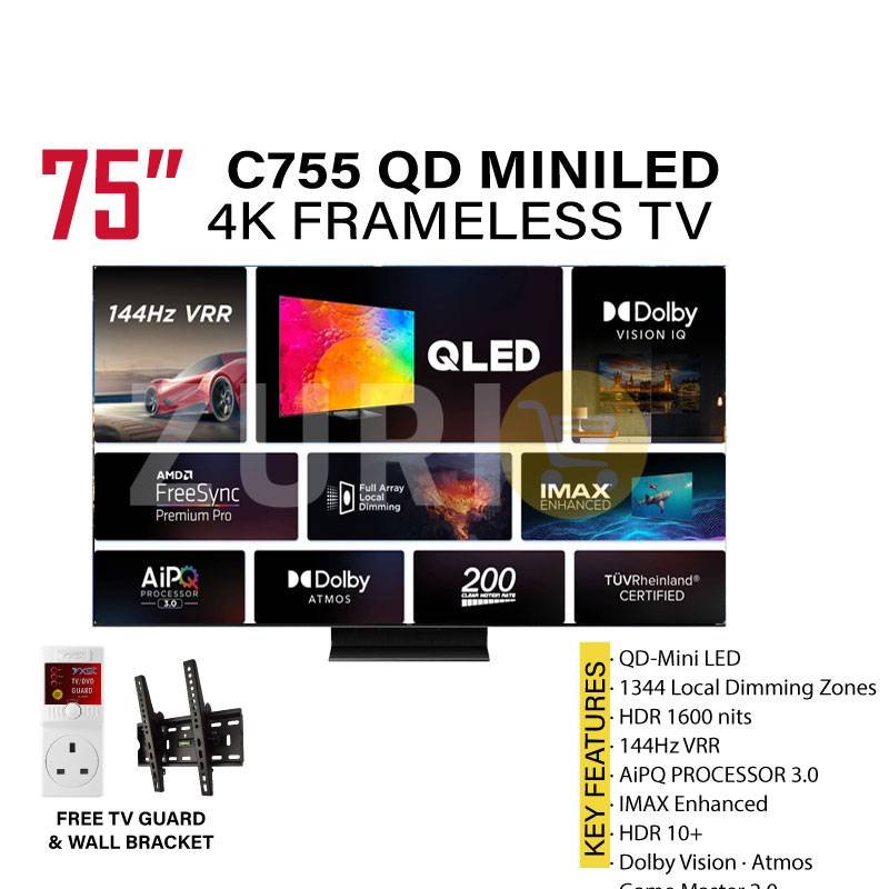 1000133239.jpg TCL C755 75 inch QD Mini LED 4K Google TV - Image 1