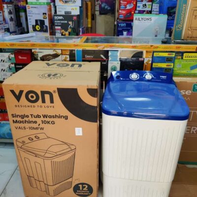 Von Washing Machine 10Kg Single Tub